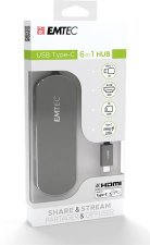 USB eloszt�-HUB USB-C/USB 3.1/HDMI/SD k�rtya Emtec T650C #1