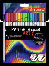 Ecsetirn kszlet Stabilo Pen 68 brush ARTY 18 klnbz szn #1
