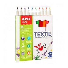 Textilmarker 2,9mm Apli Kids Textil 10 k�l�nb�z� sz�n #1