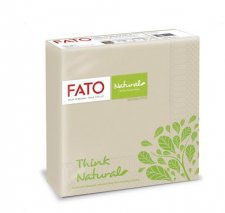 Szalv�ta 1/4 hajtogatott 33x33cm Fato Natural Style havanna barna #1