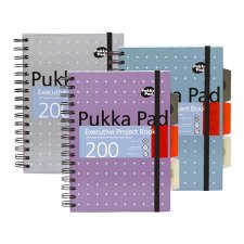 Spirlfzet A5 vonalas 100 lap Pukka Pad Metallic Project Book vegyes szn #1