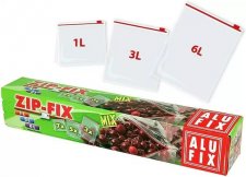 �lelmiszer zacsk� cipz�ras Alufix vegyes m�ret 15db/csomag #1